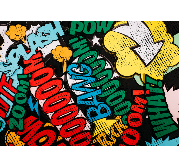 Graffiti wall mural comic book effects - TenStickers