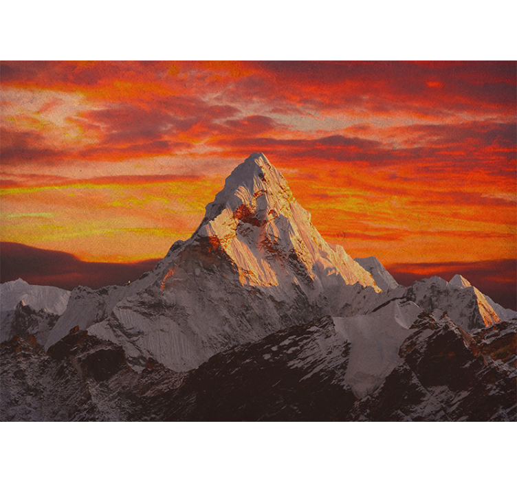 Sunset on Himalaya Mountains wall mural - TenStickers