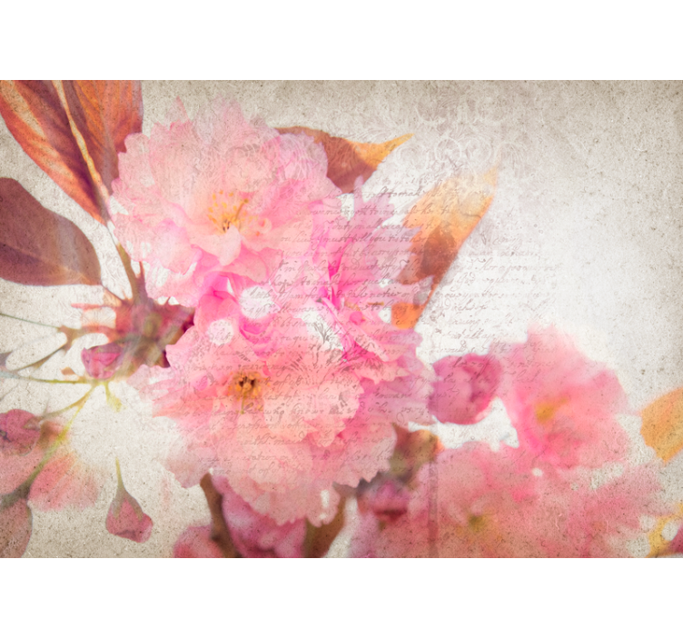 Flower mural cherry blossom mural - TenStickers