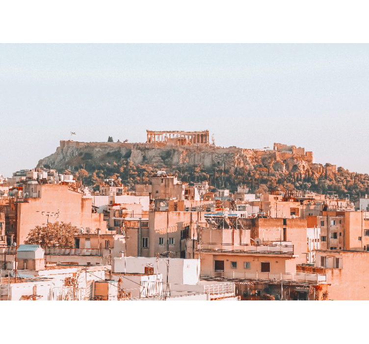 View of Athens-acropolis Marriage Wall Murals - TenStickers