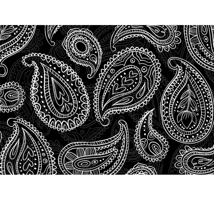 Wall mural intricate paisley designs - TenStickers