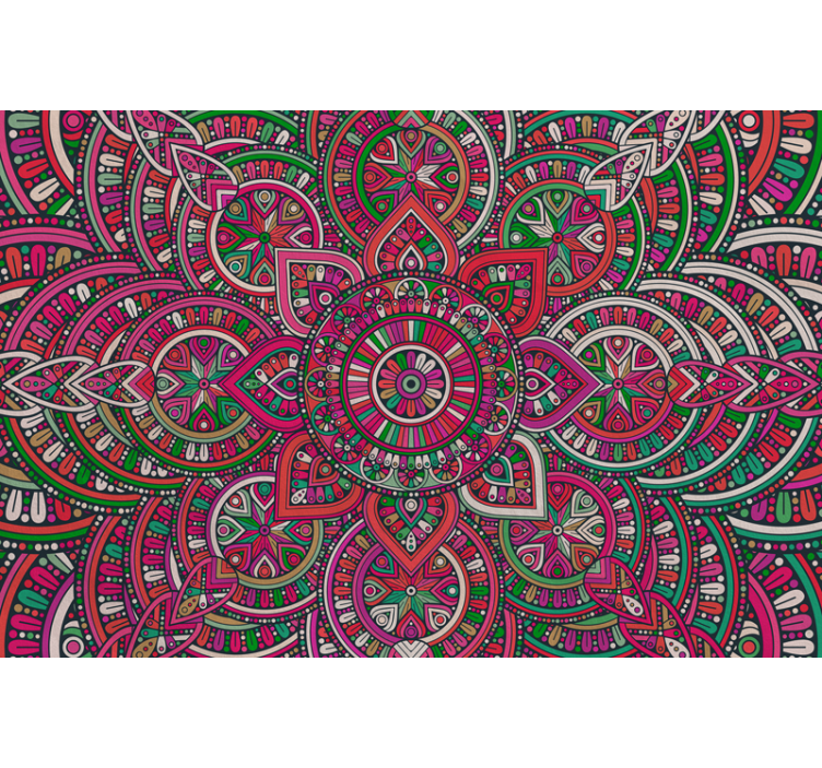 Boho mandala art wall murals - TenStickers