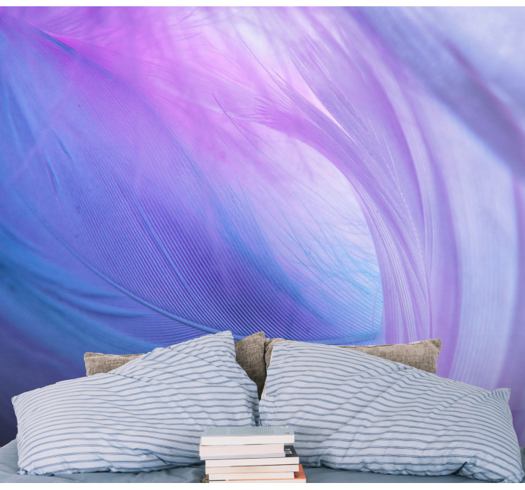 3D blue and purple swirl Abstract Wall Murals - TenStickers
