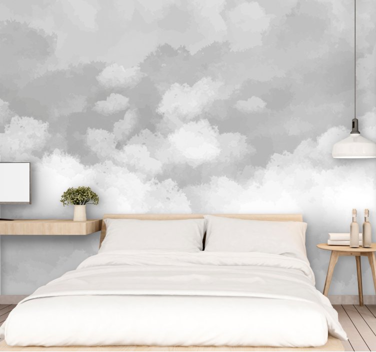 3d wall mural soft cloud effect - TenStickers