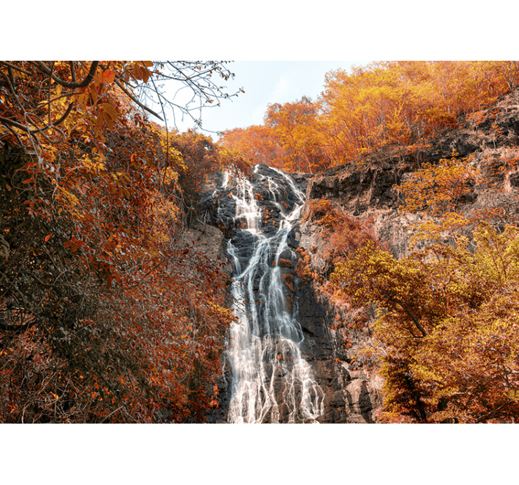Waterfall mural majestic flowing water - TenStickers