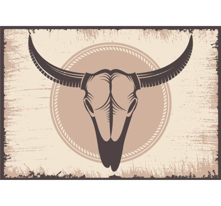 Cowboy elements pattern animal wall mural - TenStickers