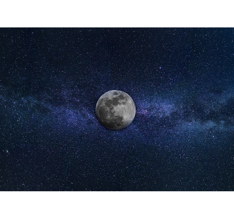 Space mural celestial moon landscape - TenStickers