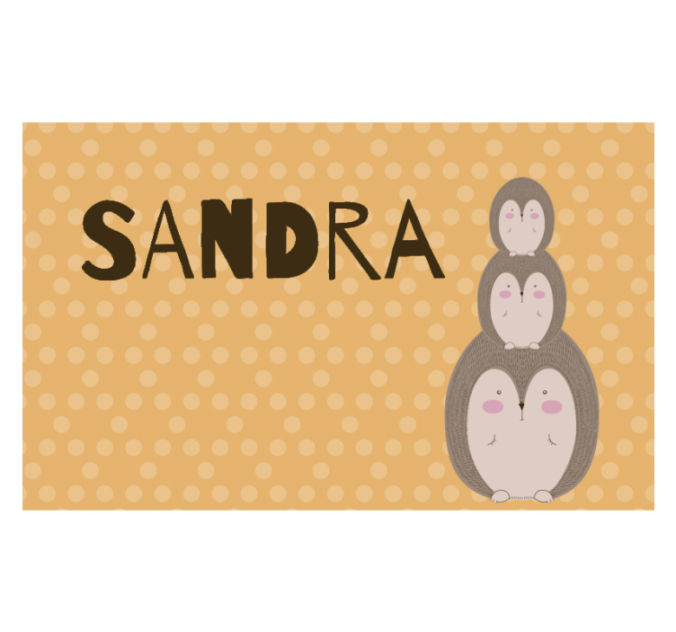 Cute Stacked Hedgehogs children wall mural - TenStickers