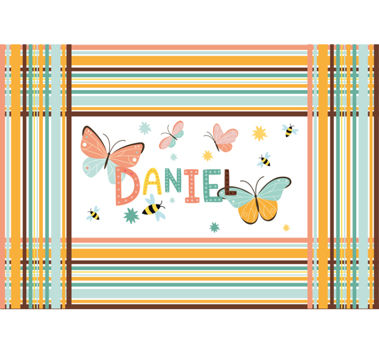 butterflies and bees custom wall mural - TenStickers