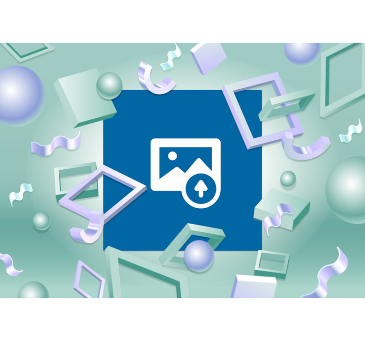 3d effect photomural with photo - TenStickers