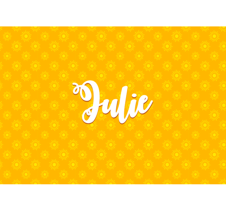 Sunflower Pattern Background children wall mural - TenStickers