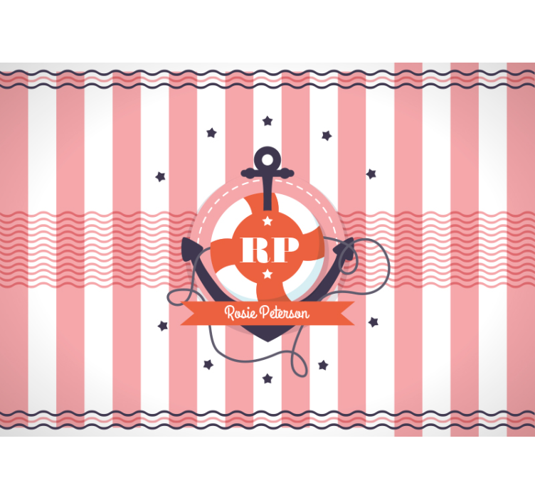 Customized Nautical Style personalized wall mural - TenStickers