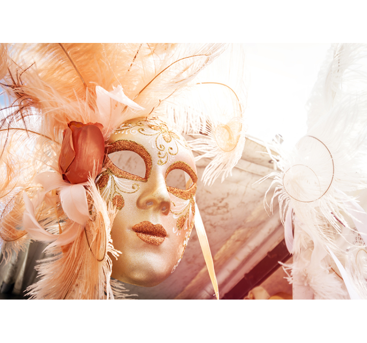 Venice Carnival living room wall mural - TenStickers