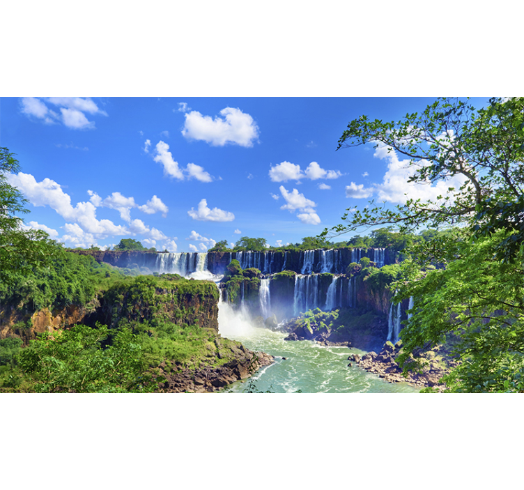 Majestic scene waterfall mural - TenStickers