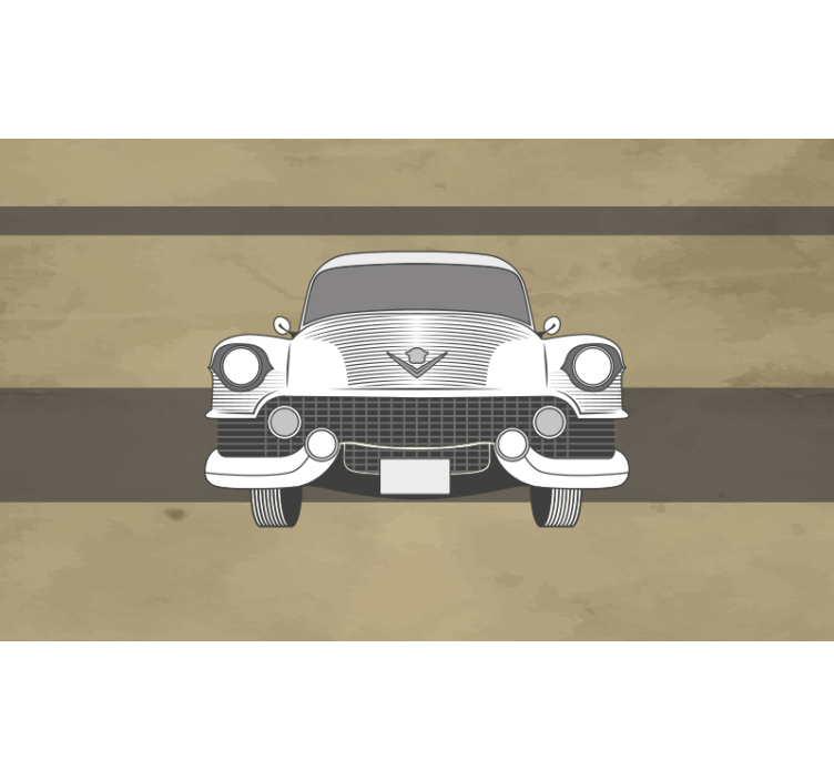 Classic Car Front vehicle mural - TenStickers