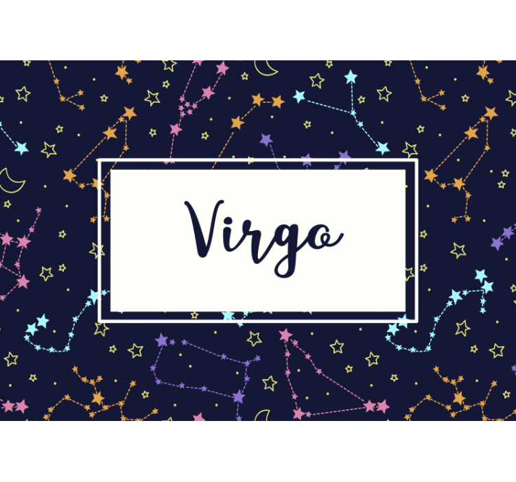 Mural quote virgo celestial design - TenStickers