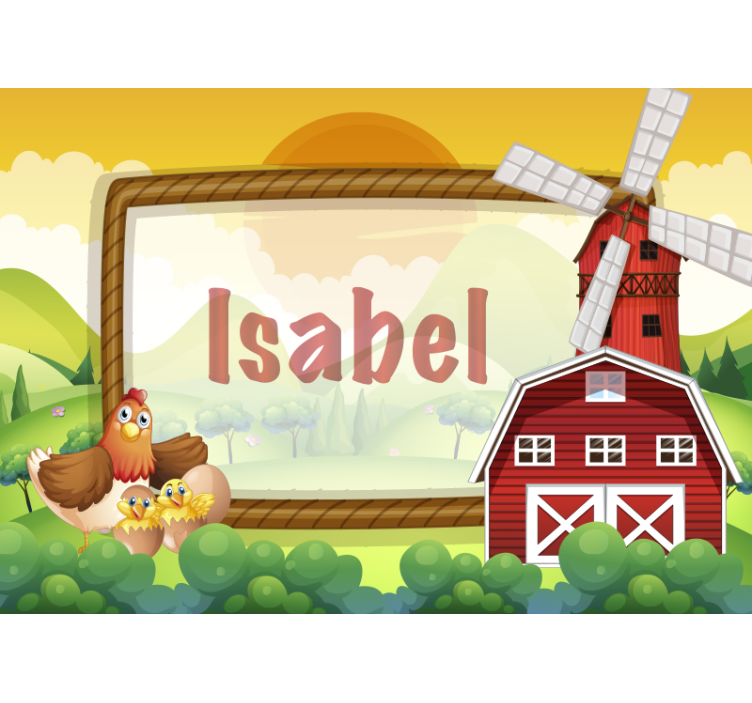 Children wall mural farmyard friends - TenStickers