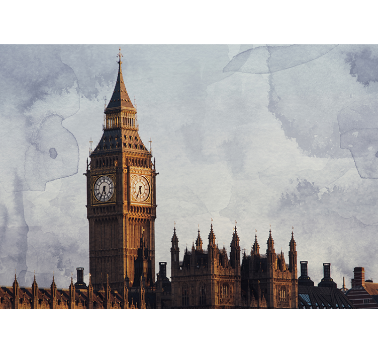 Big Ben sights in London London Wall Mural - TenStickers