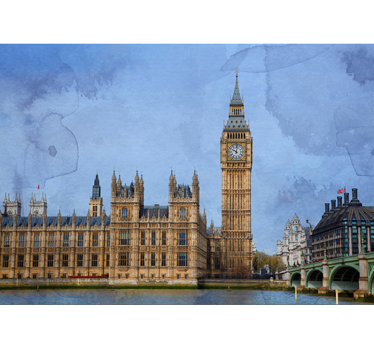Big Ben Landmark london wall mural - TenStickers