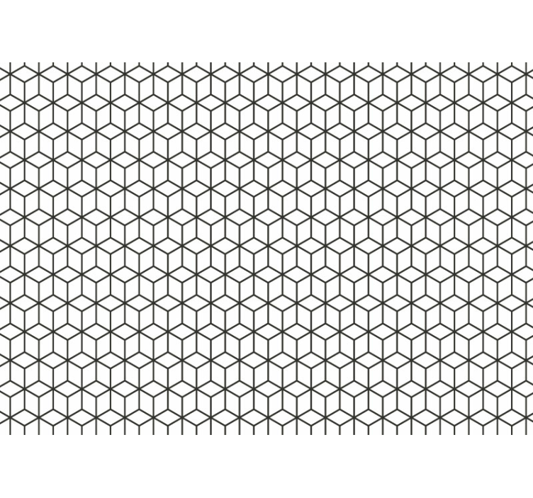 Geometric Cube Pattern texture wall mural - TenStickers