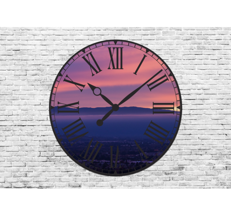 Clock window 3D 3D Wall Mural - TenStickers
