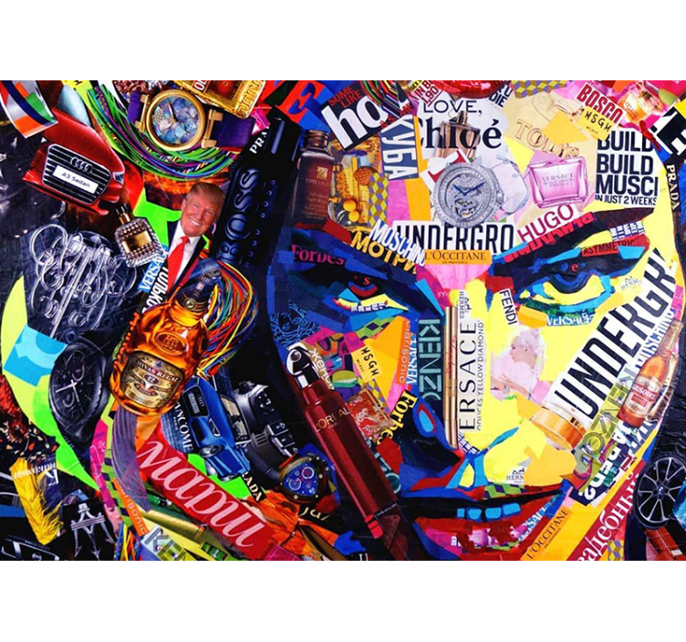 Graffiti wall mural cultural brand collage - TenStickers