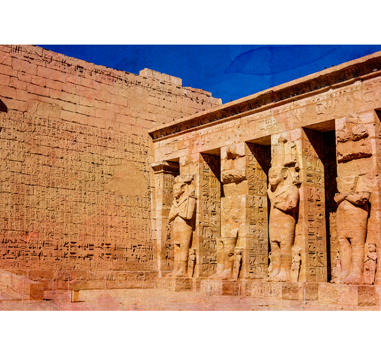 Karnak Temple 3D Wall Mural - TenStickers