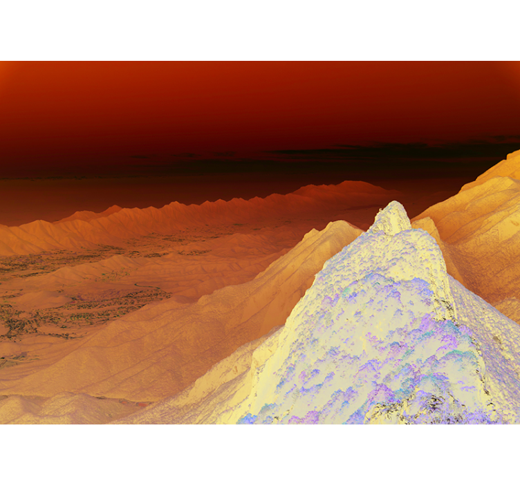 Landscape mural wallpaper stunning mountain view - TenStickers