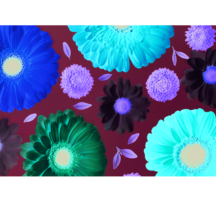 Vibrant Floral Arrangement flower mural - TenStickers