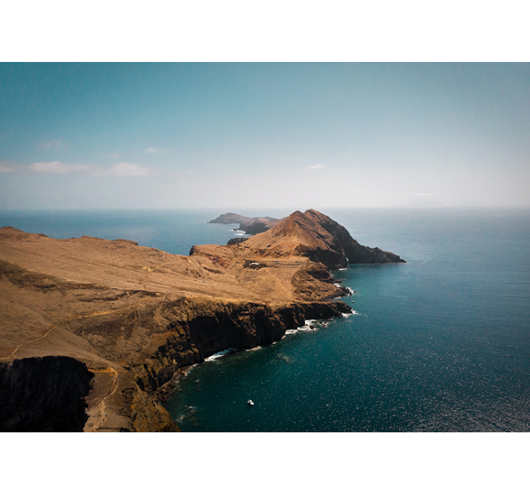 Coastal Mountain View landscape mural wallpaper - TenStickers