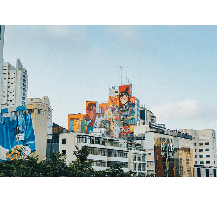 Graffiti wall mural colorful urban artwork - TenStickers