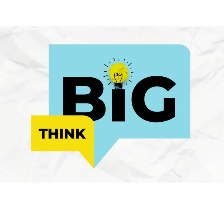 Think Big office wall mural - TenStickers