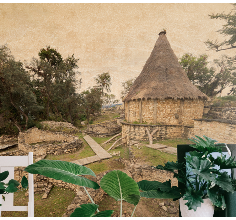 Ancient structure landscape landscape mural wallpaper - TenStickers