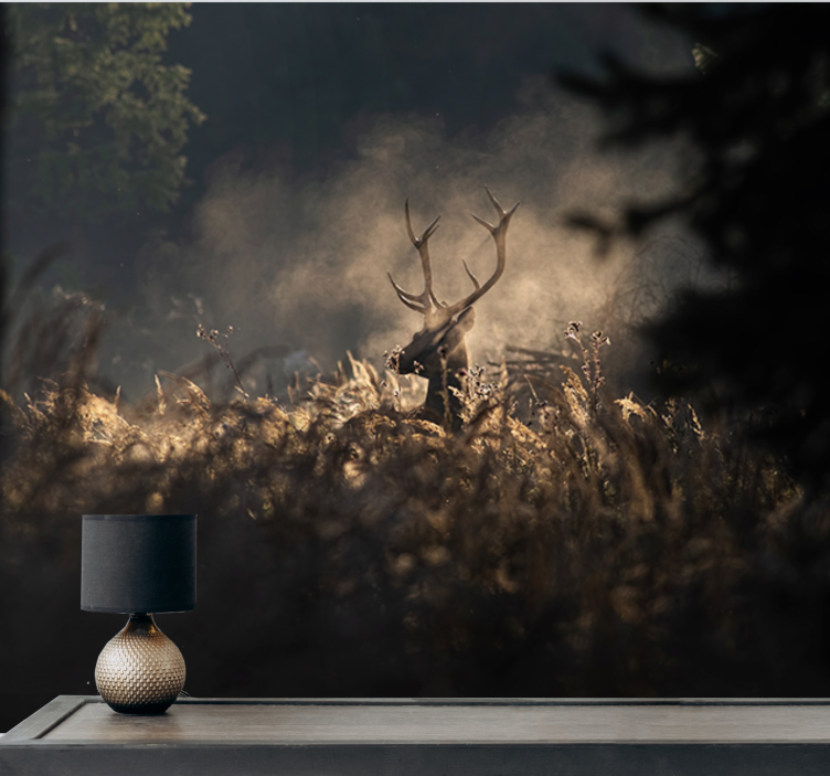 Animal wall mural regal elk outline - TenStickers