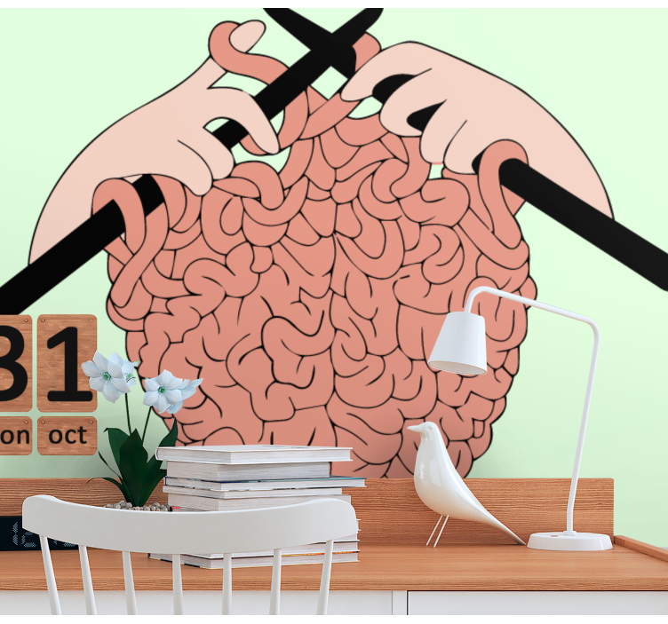 Brain Crafting Concept mural quote - TenStickers