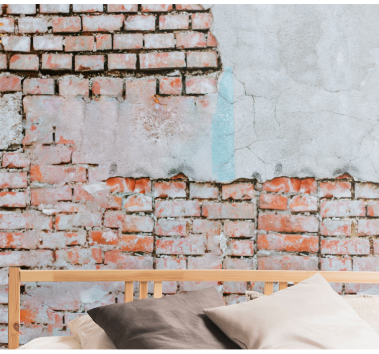 Brick and concrete wall mural - TenStickers