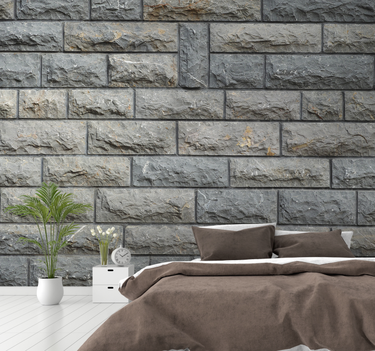 Brick Texture 3D Wall Mural - TenStickers