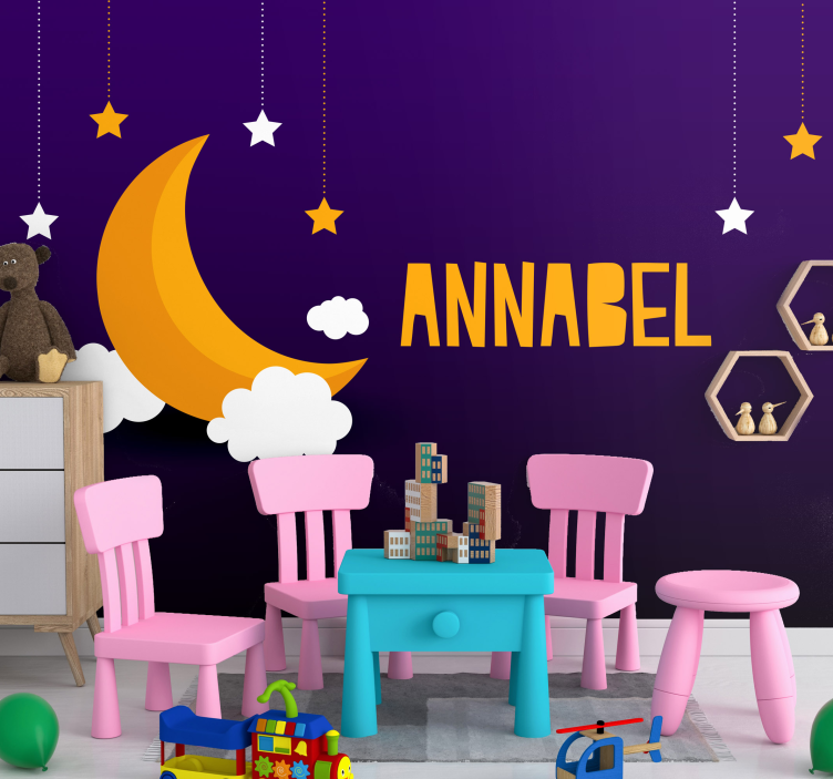 Celestial Bodies and Constellations children wall mural - TenStickers