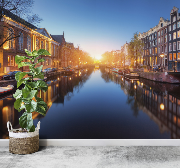 City wall mural Amsterdam - TenStickers