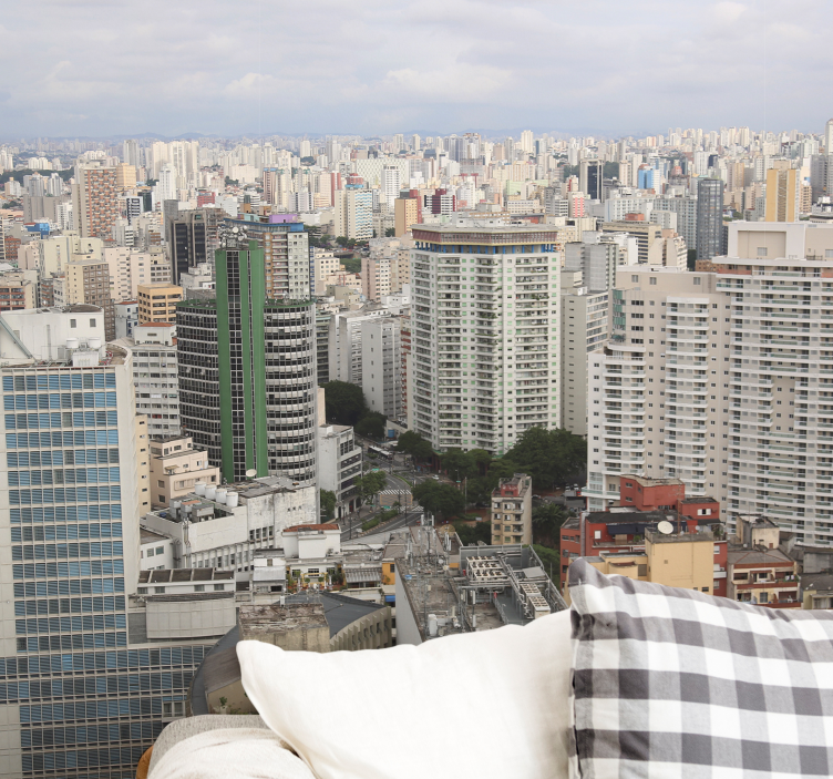 Cityscape Perspective city wall mural - TenStickers