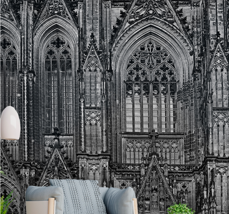 Closeup pic of Cologne Cathedral  wall mural - TenStickers