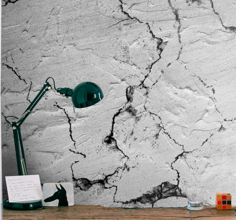 Cracked marble wall mural - TenStickers
