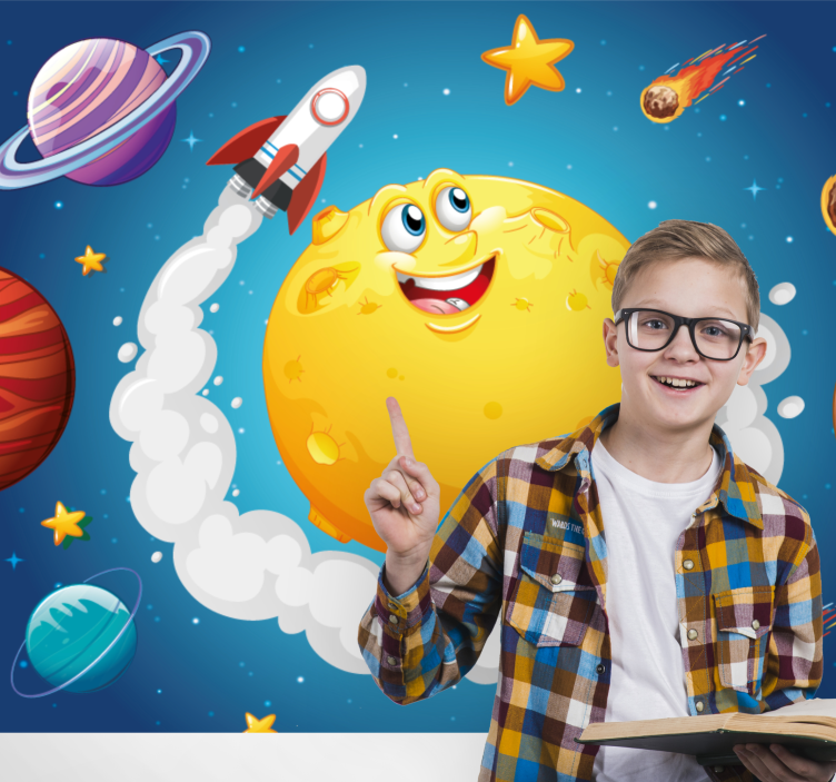 Fantasy wall mural space adventure theme - TenStickers