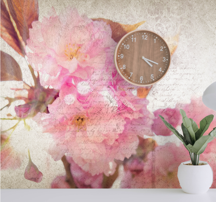 Flower mural cherry blossom mural - TenStickers