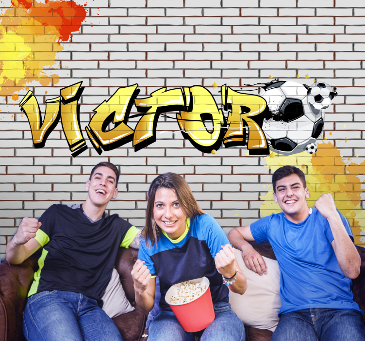 Football Graffiti  Personalised Wall Murals - TenStickers