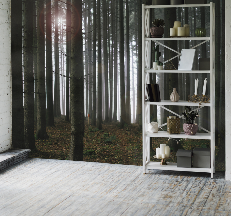 Forest Landscape Wall Mural - TenStickers