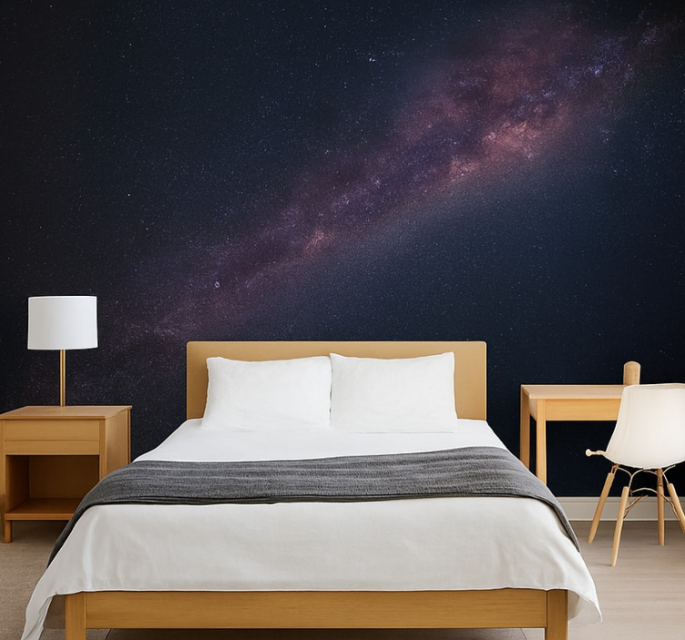 Galaxy with stars teenage wall mural - TenStickers
