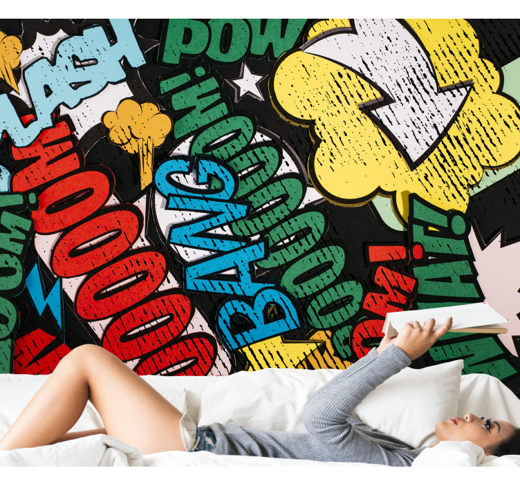 Graffiti wall mural comic book effects - TenStickers