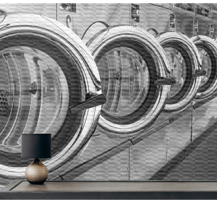 Graffiti wall mural laundromat artwork - TenStickers