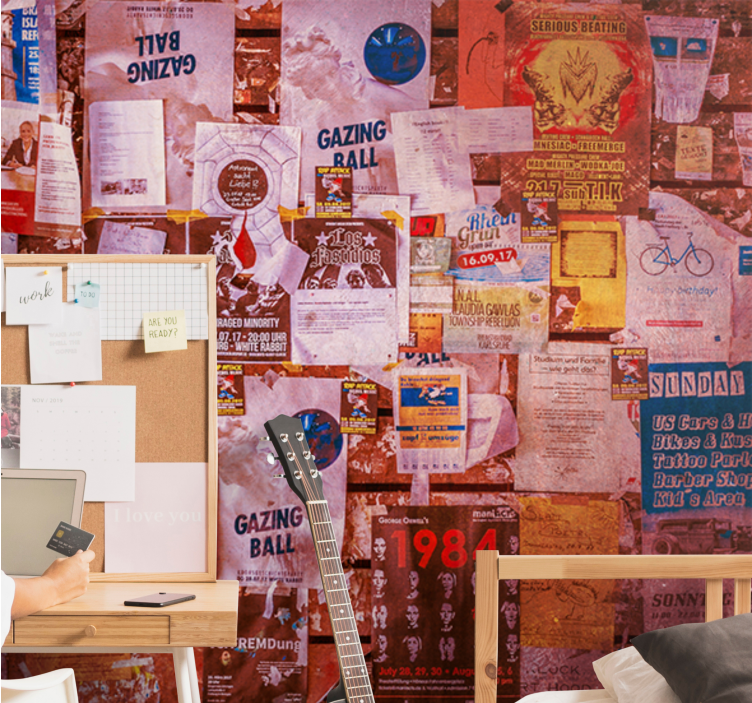 Graffiti wall mural urban collage artwork - TenStickers